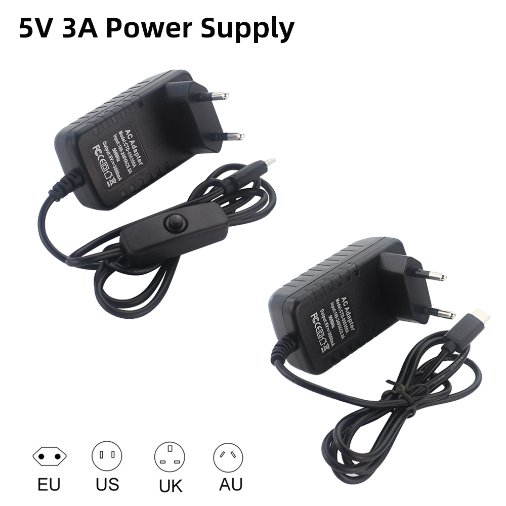 Raspberry Pi Zero - Adaptor daya 5V 3A Raspberry Pi