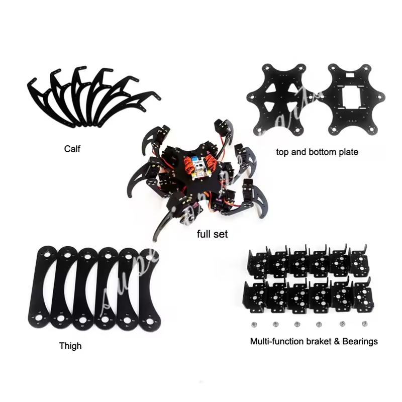 Diy Kit Elektronik - Kit Bingkai Robot Enam Kaki 3
