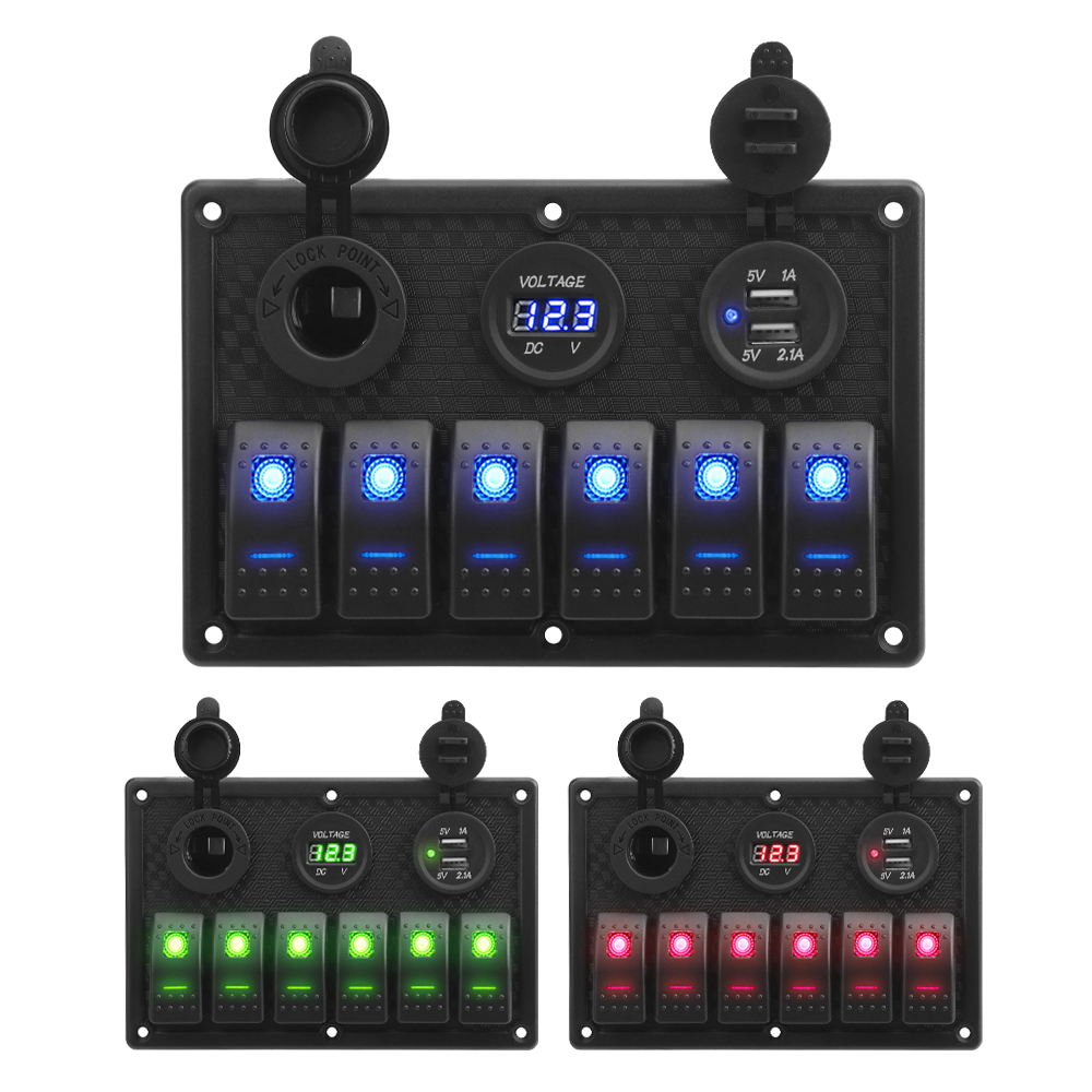 Logic Analyzer Usb - Panel Sakelar 6 Tombol 24V 12V