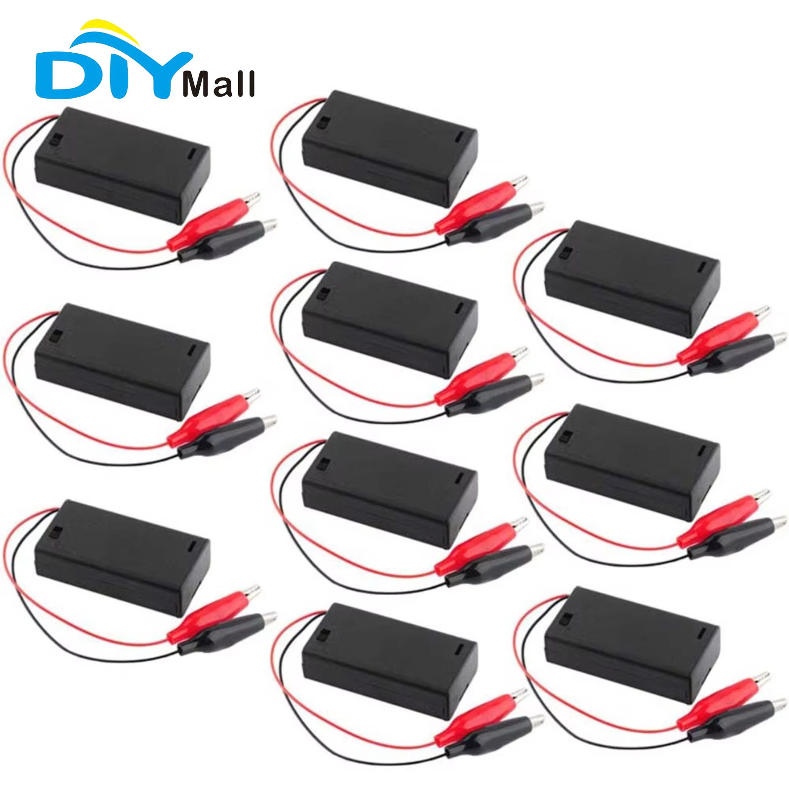 Diy Innovative Electronics - 10 Set Kotak Baterai AA dengan