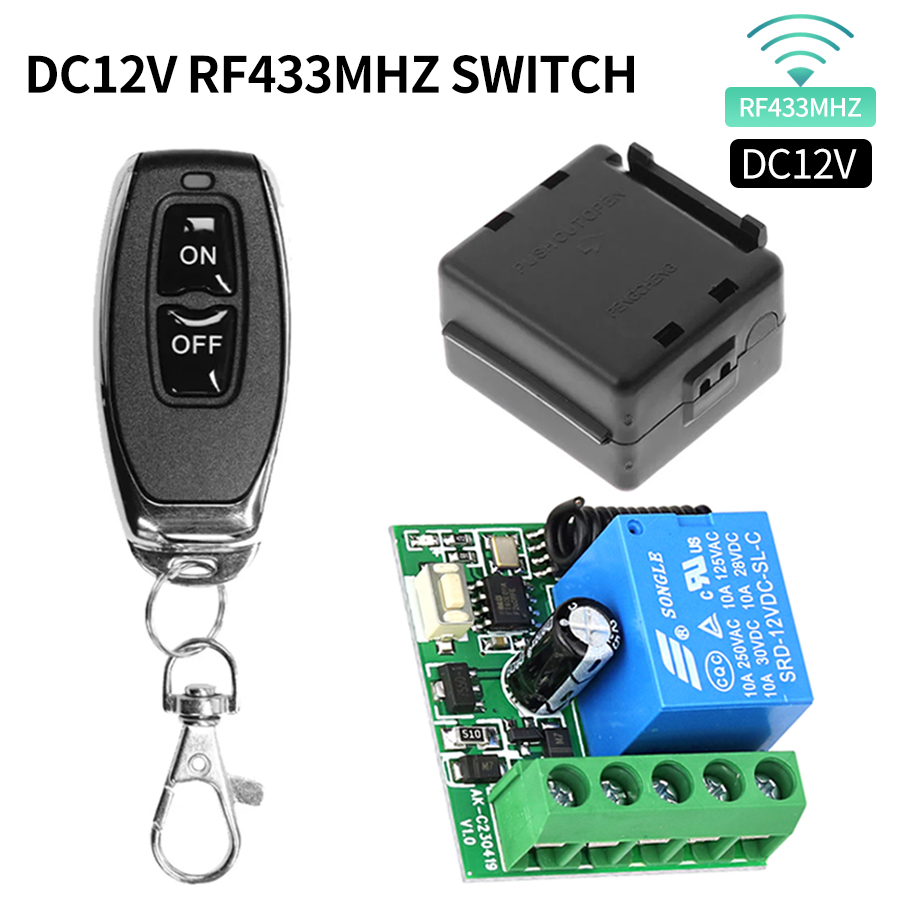 Rf 433Mhz Module - Saklar nirkabel DIY 433MHz DC 12V,