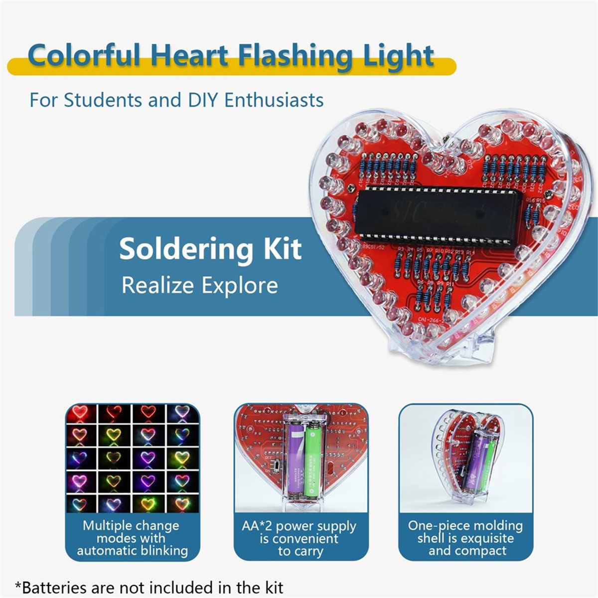 Diy Electronics Projects For Beginners - DT262/Kit Praktik Penyolderan, Proyek Penyolderan Lampu
