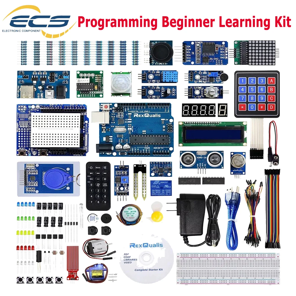 Diy Electronics Projects For Beginners - Kit pembelajaran pemula versi lengkap untuk