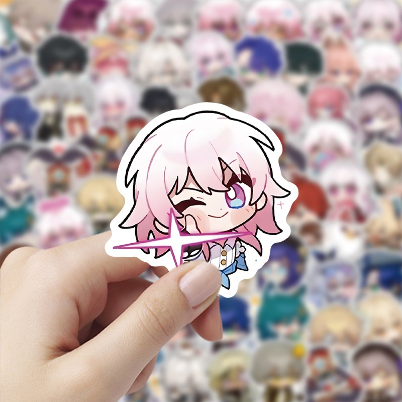 Stiker Versi Q Seri Game Honka - Diy Q ulasan dan harga