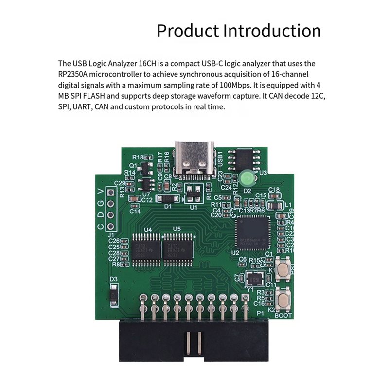 AAAF RP2350A Mikrokontroler 16 - Logic Analyzer Usb ulasan dan harga