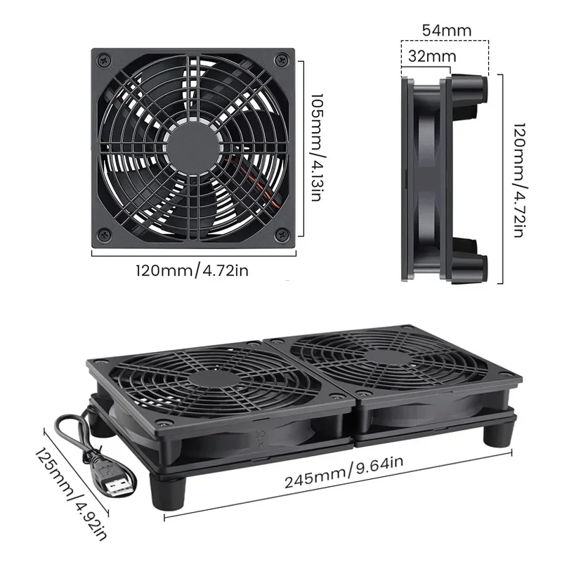 Kipas Pendingin Router Aliran  - Diy Electronics Box ulasan dan harga