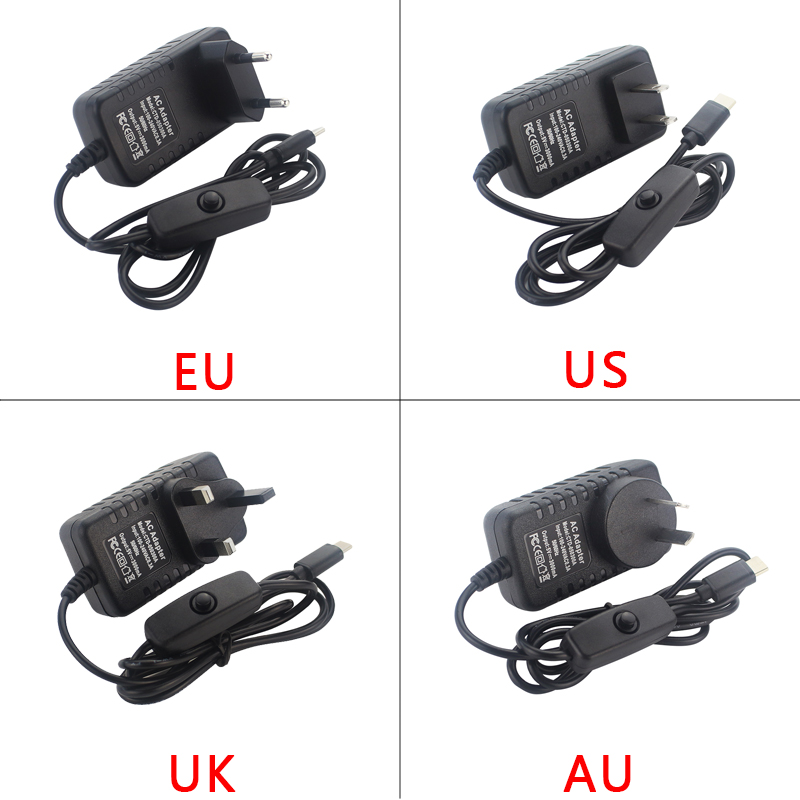 Adaptor daya 5V 3A Raspberry P - Raspberry Pi Zero ulasan dan harga