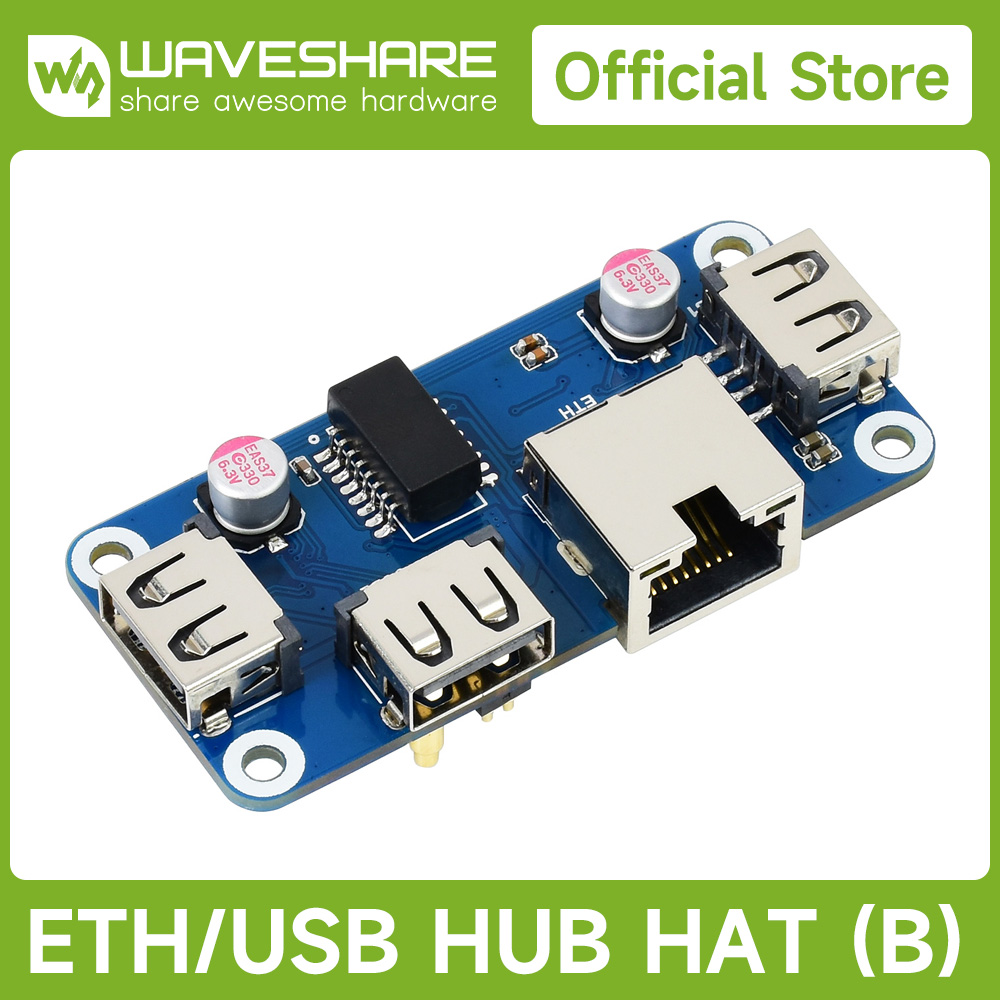 Waveshare USB HUB HAT (B) 4x p - Raspberry Pi Zero ulasan dan harga