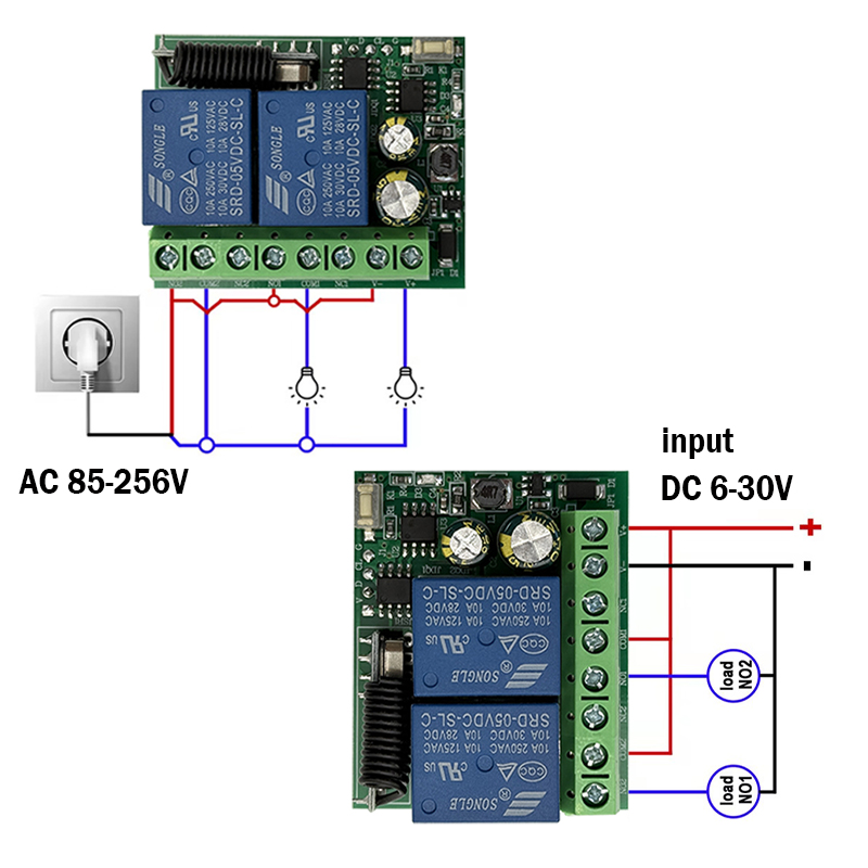 DC 9V 12V 24V AC 85-250V 2CH M - Rf 433Mhz Module ulasan dan harga