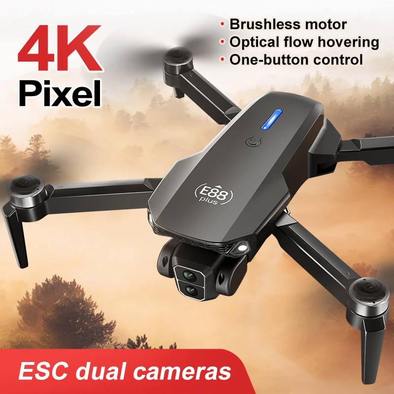 Drone Quadcopter E88 Plus baru - Diy Drone Electronics ulasan dan harga