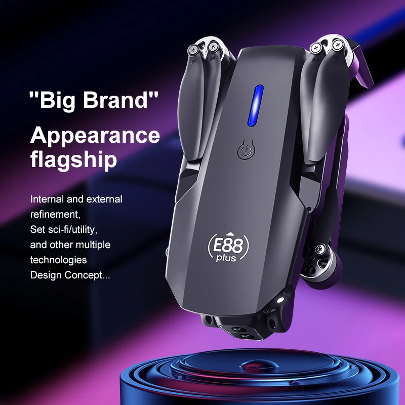 Drone Quadcopter E88 Plus baru - Diy Drone Electronics ulasan dan harga
