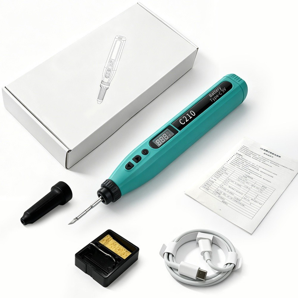 Set besi solder USB digital pi - Diy Electronics Organizer ulasan dan harga