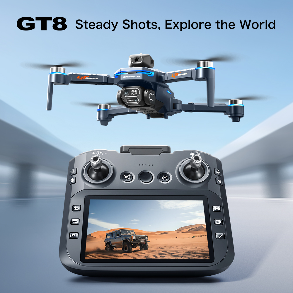 Drone Lipat GT8 Max 8K HD Prof - Diy Drone Electronics ulasan dan harga