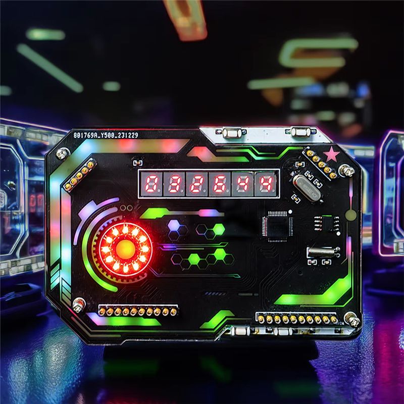ABLU-Desktop Jam Digital Elekt - Diy Innovative Electronics ulasan dan harga