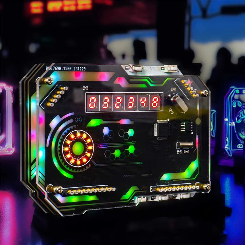 ABLU-Desktop Jam Digital Elekt - Diy Innovative Electronics ulasan dan harga