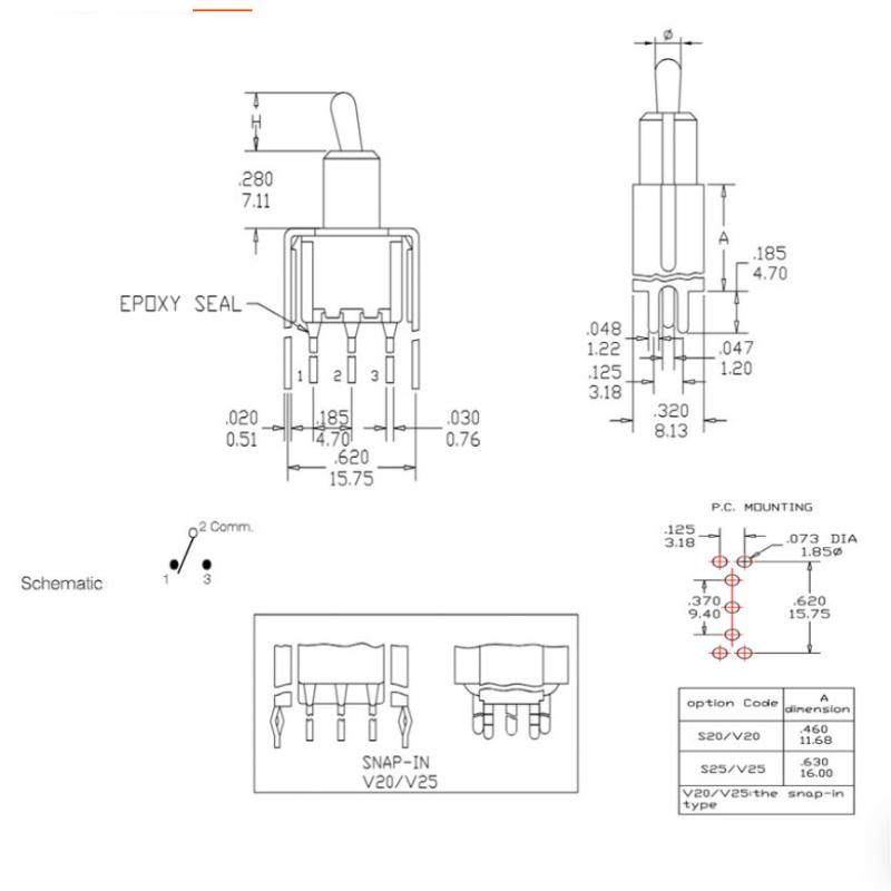 Sakelar Toggle 3Pin T80-T Inov - Diy Innovative Electronics ulasan dan harga