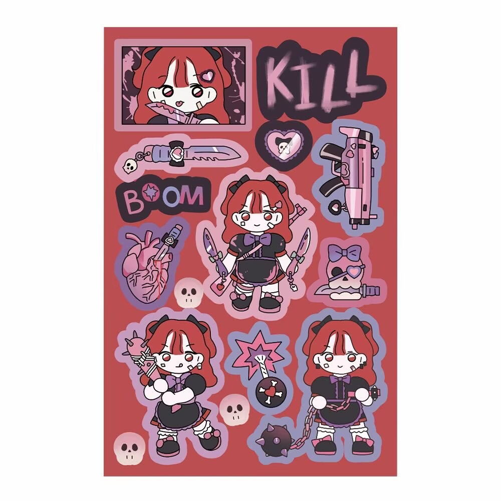 1/5Pcs Stiker Karakter Kartun  - Diy Q ulasan dan harga