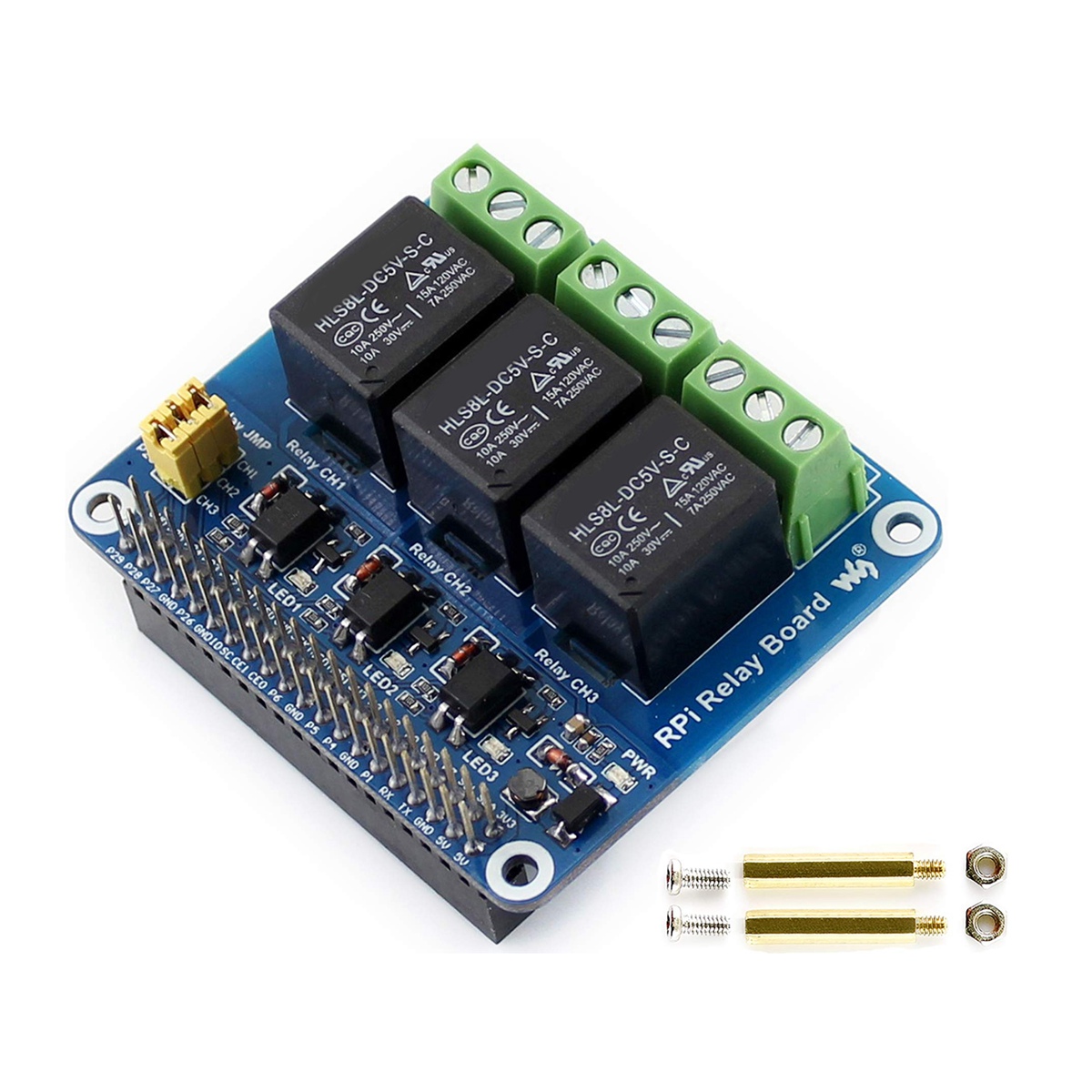 Waveshare 5V 3-Channel Relay M - Raspberry Pi Zero ulasan dan harga