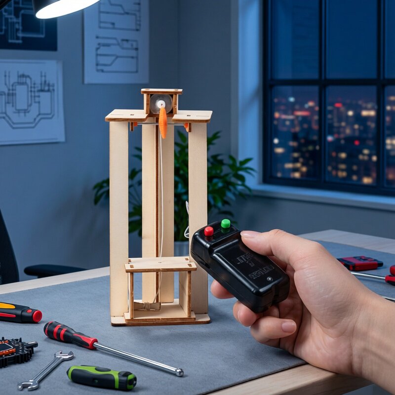 Mainan Puzzle Model Lift Listr - Diy Kit Elektronik ulasan dan harga