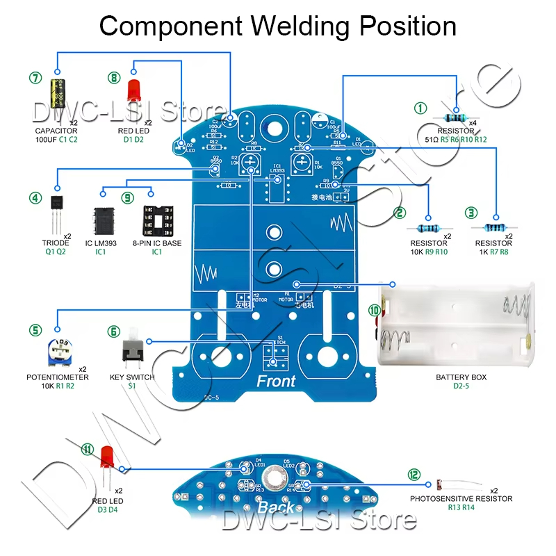 Kit Elektronik Pembelajaran Pe - Diy Electronics Projects For Beginners ulasan dan harga