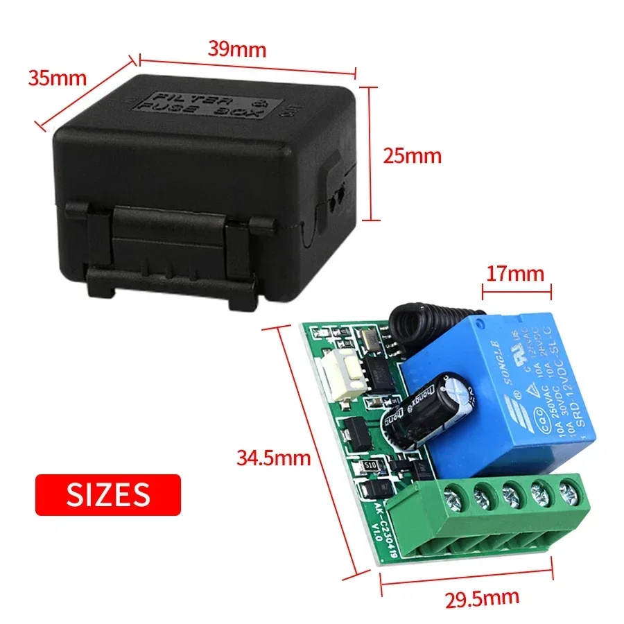 DC 12V Remote Control Smart Sw - Rf 433Mhz Module ulasan dan harga
