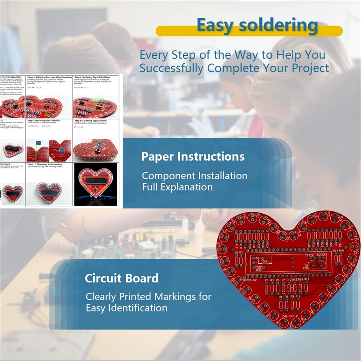 DT262/Kit Praktik Penyolderan, - Diy Electronics Projects For Beginners ulasan dan harga