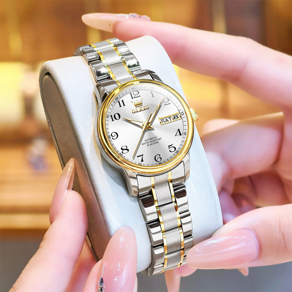 OLEVS Jam Tangan Mewah untuk W - Push Button Tactile ulasan dan harga