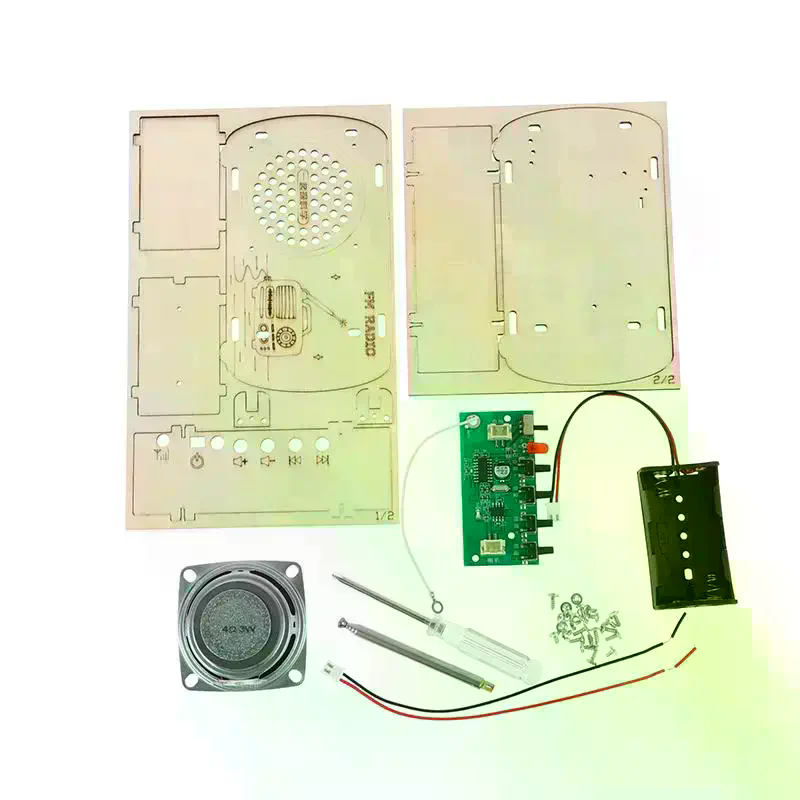 /Cna/DIY Kit Radio FM Kayu Vin - Diy Electronics Projects For Students ulasan dan harga