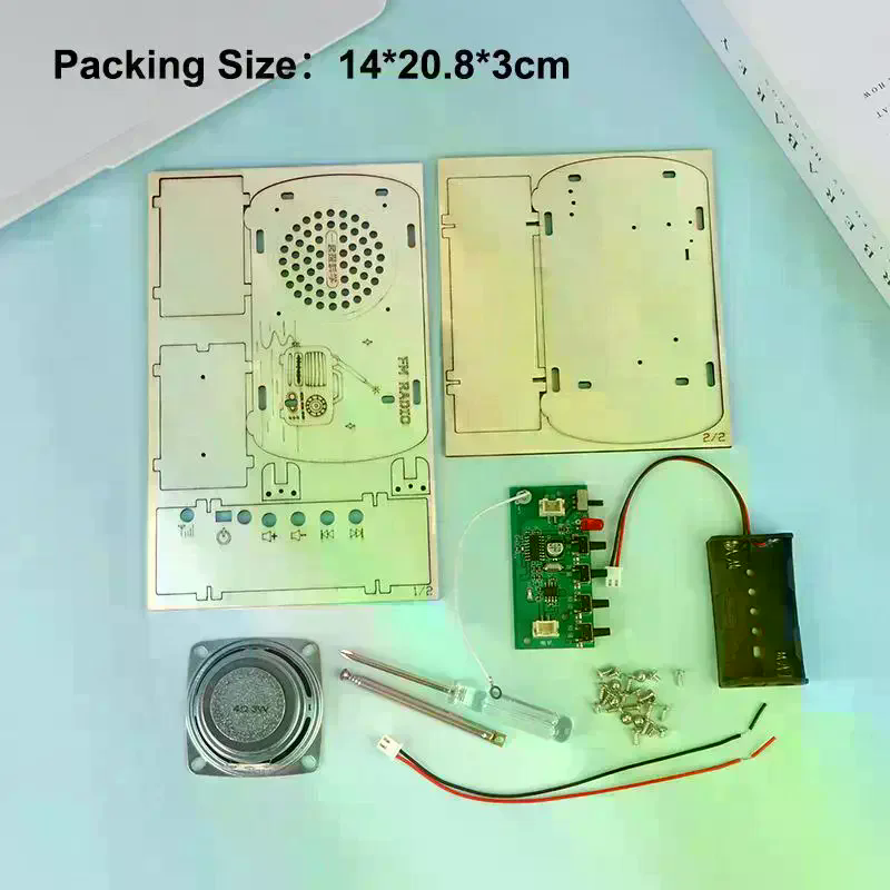 /Cna/DIY Kit Radio FM Kayu Vin - Diy Electronics Projects For Students ulasan dan harga